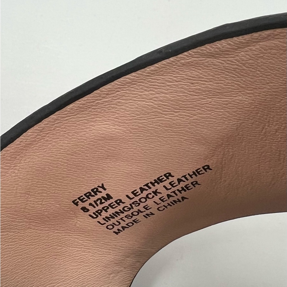 kate spade Black Slide Sandals with Gold Logo Accent - Picture 6 of 9